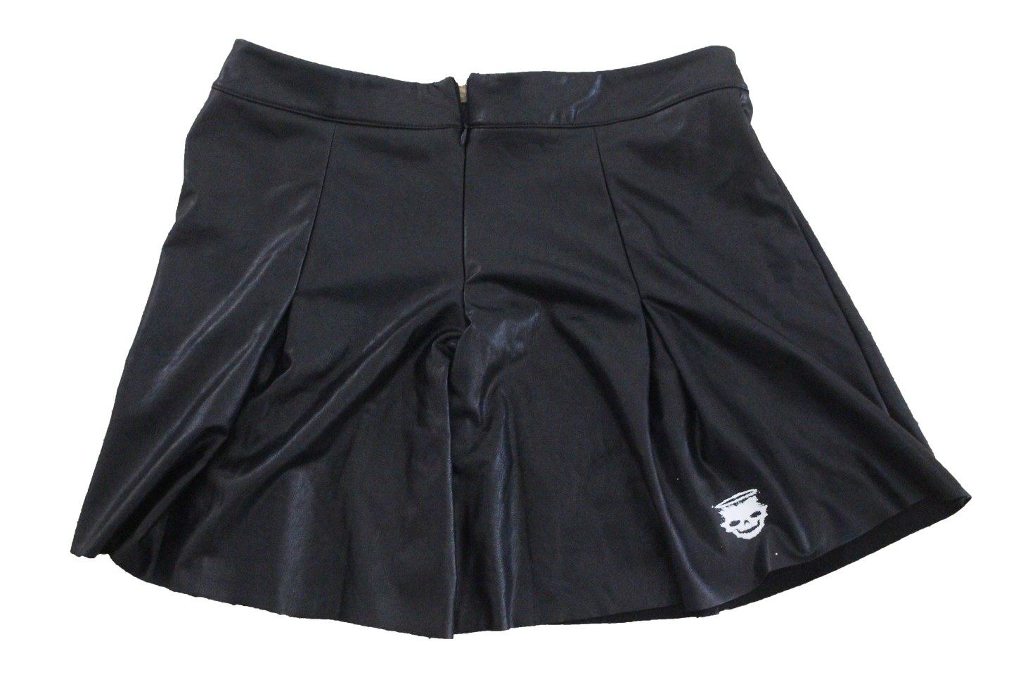 Black glossy skirt