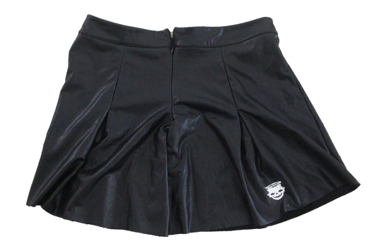 Black glossy skirt